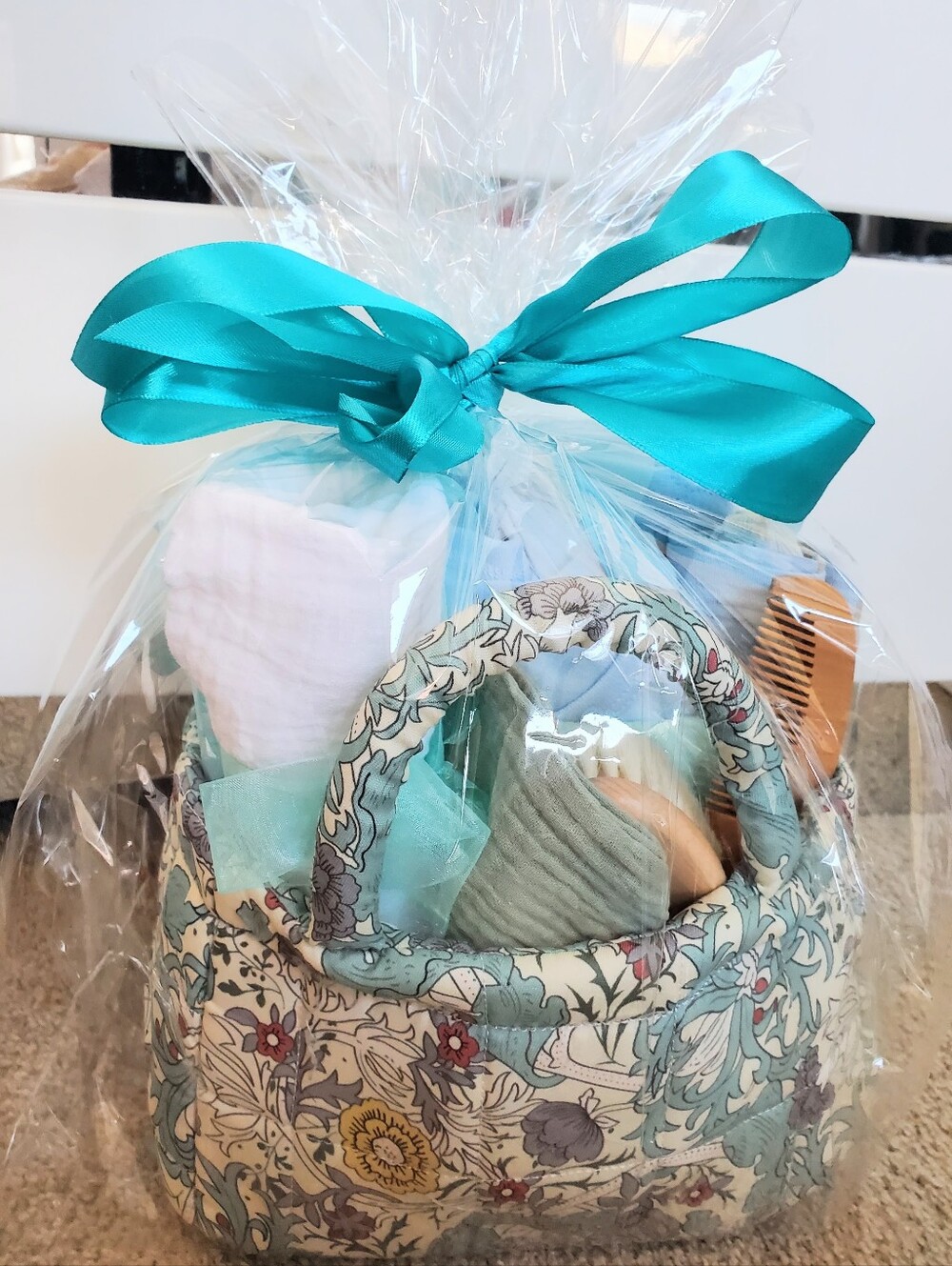 Mini Luxury Baby Boy Gift Basket Thoughtfully Curated Blue Newborn Essentials